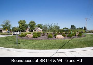 Roundabout located at SR 144 and Whiteland Road in Bargersville